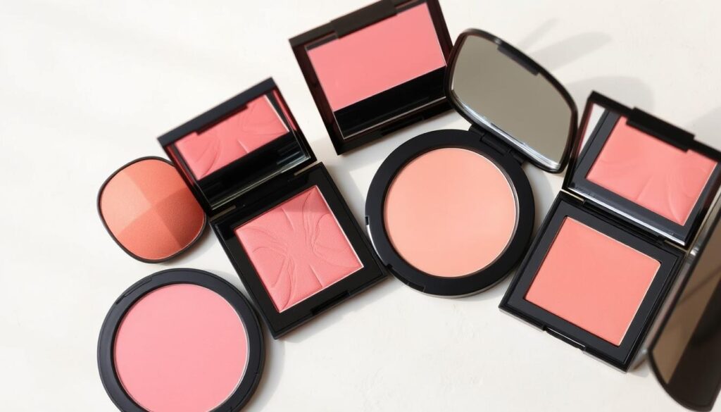 A neatly arranged collection of high-quality, budget-friendly blush palettes set against a soft, diffused background. The palettes feature a range of natural, buildable shades with a satin-like finish. The lighting is warm and flattering, accentuating the blush's creamy texture and pigmentation. The composition is balanced, with the blush palettes taking center stage, surrounded by a minimalist, clean backdrop that allows the products to shine. The overall mood is one of affordable luxury, showcasing that great makeup doesn't have to break the bank. A neatly arranged collection of high-quality, budget-friendly blush palettes set against a soft, diffused background. The palettes feature a range of natural, buildable shades with a satin-like finish. The lighting is warm and flattering, accentuating the blush's creamy texture and pigmentation. The composition is balanced, with the blush palettes taking center stage, surrounded by a minimalist, clean backdrop that allows the products to shine. The overall mood is one of affordable luxury, showcasing that great makeup doesn't have to break the bank.